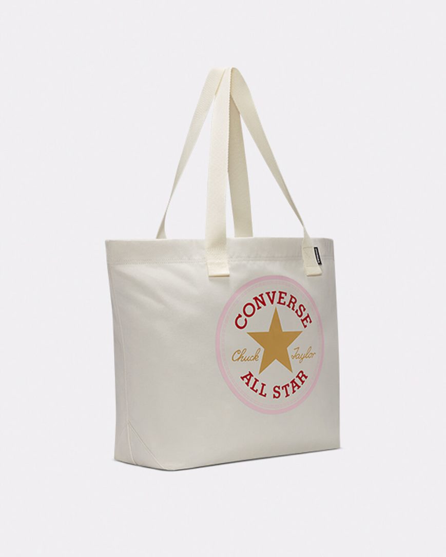 Bolsas Converse All Star Patch Tote Feminino Bege | PT Y089P7T